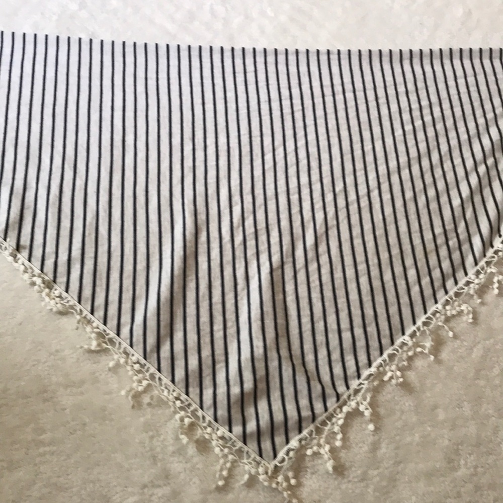 Stripped Triangle Scarf Top